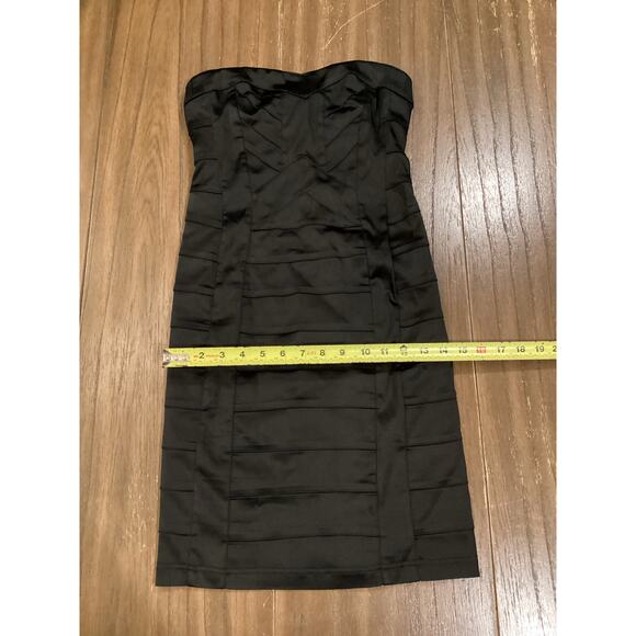 Arden B Strapless Bodycon Evening Formal date night Mini Dress bandage Black XS - Picture 6 of 7